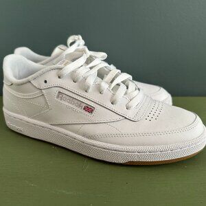 Reebok Club C 85 White Leather Sneakers sz 10 never worn